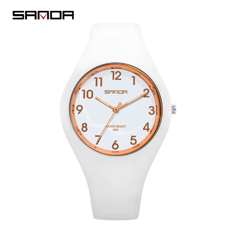 New 2023 SANDA Fashion Trend Women's Watches Sports Waterproof Wristwatch for Woman Watch Casual Clocks relogio feminino 6056