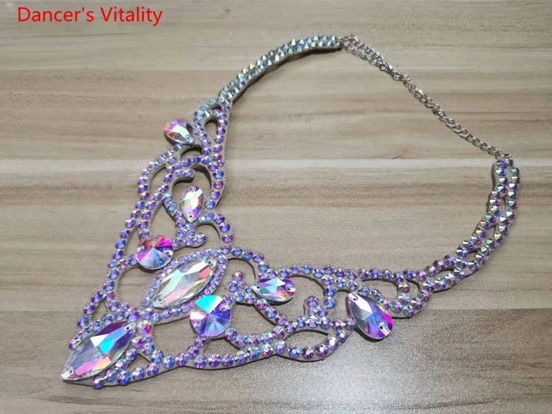 Ожерелье для танца живота стразы цепочка женщин и взрослых высокая сцена
