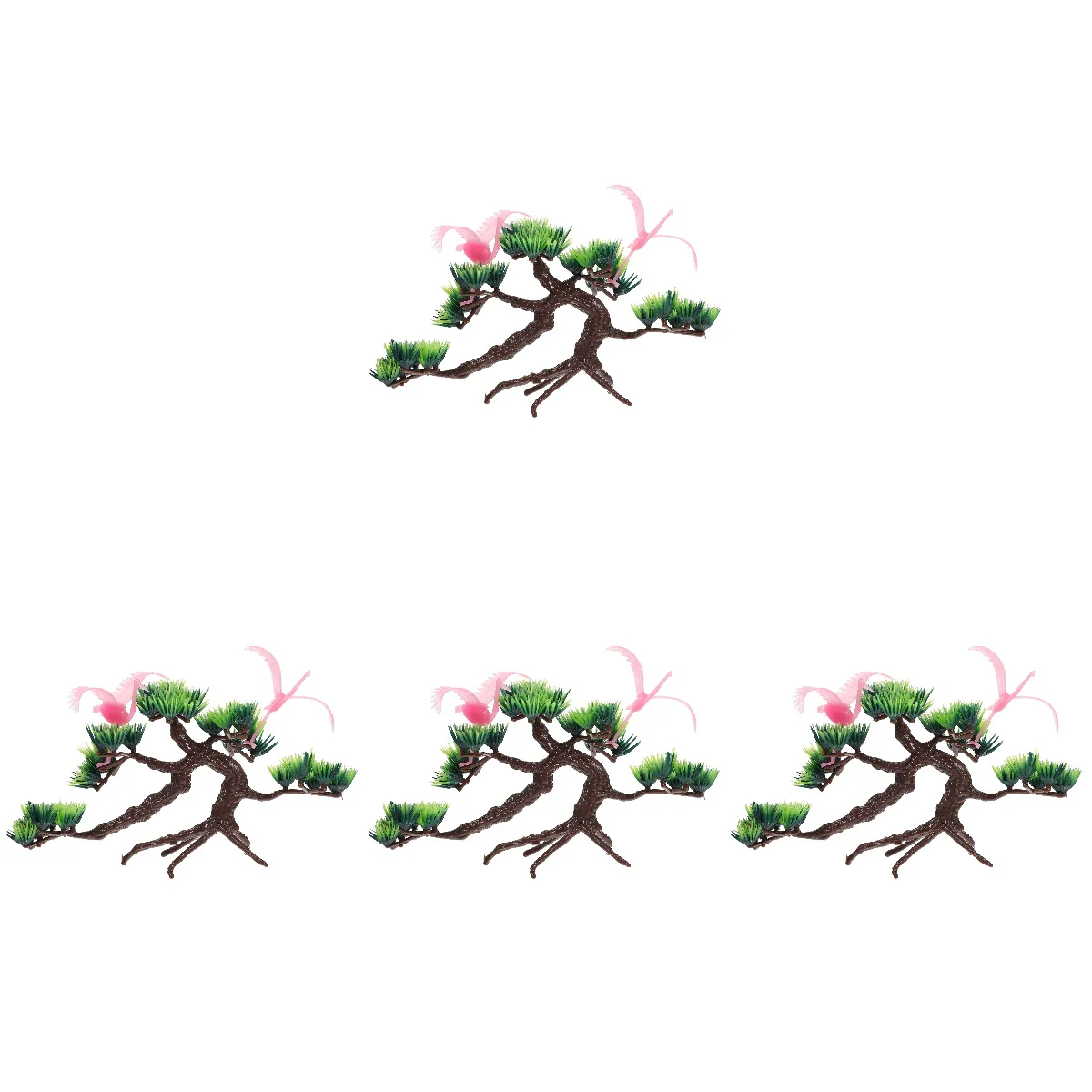 

4x Sushi Dish Decoration Sushi Plate Adornment Artificial Plants Statue for Hotel Plate Restaurant Dish