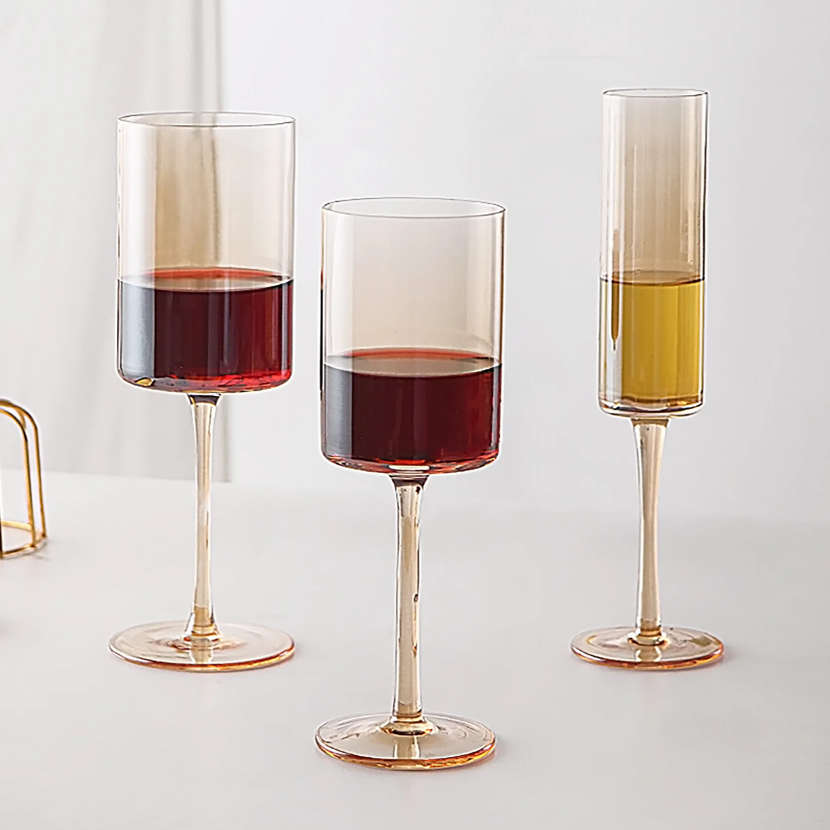 

Crystal goblet champagne glass red wine glass straight cup