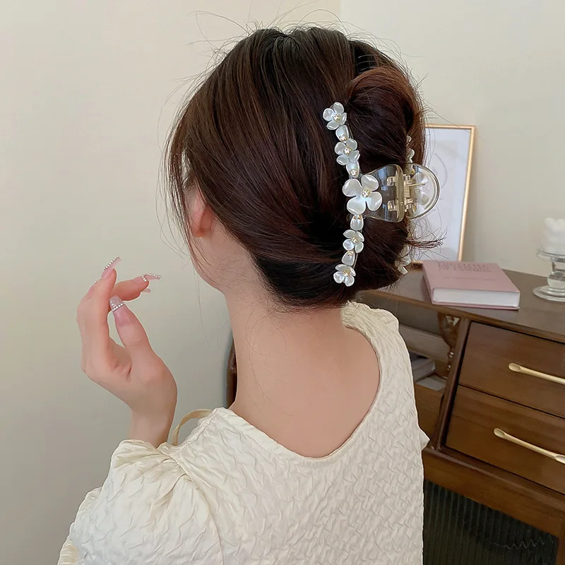 Милые большие заколки для волос заколки-крабы девочек аксессуары с акриловыми