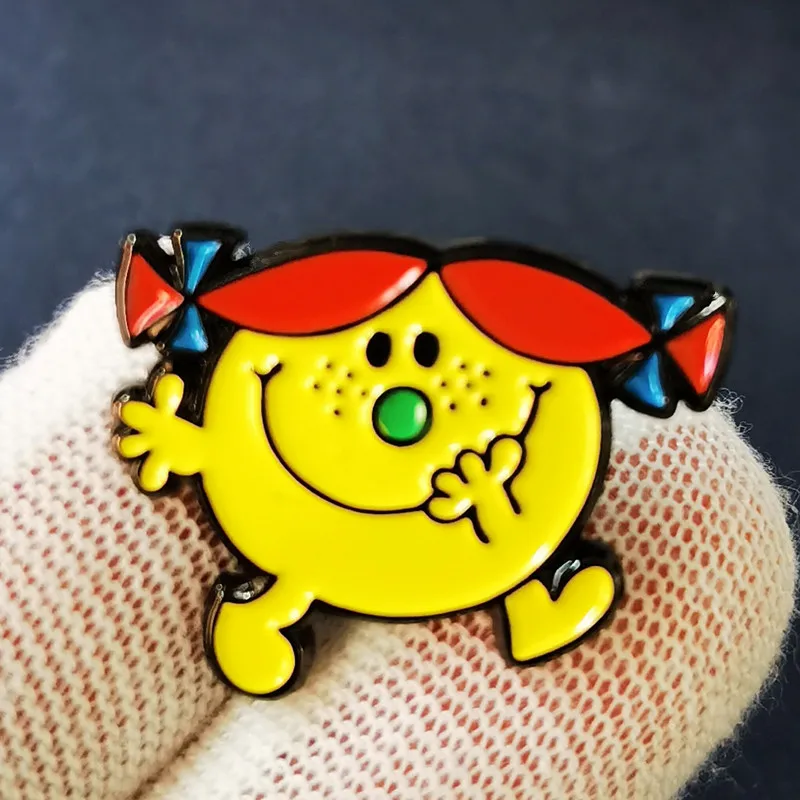 

Cartoon Anime Mr Men Little Miss Enamel Brooch Pin Brooches Lapel Pins Alloy Metal Badge Denim Jacket Jewelry Accessorie