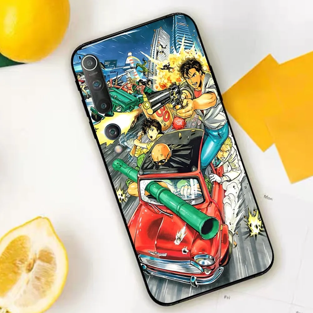 Комикс чехол City Hunter для телефона Xiaomi Mi 5X 8 9 10 11 12 lite pro 10T PocoX3pro PocoM3 Note