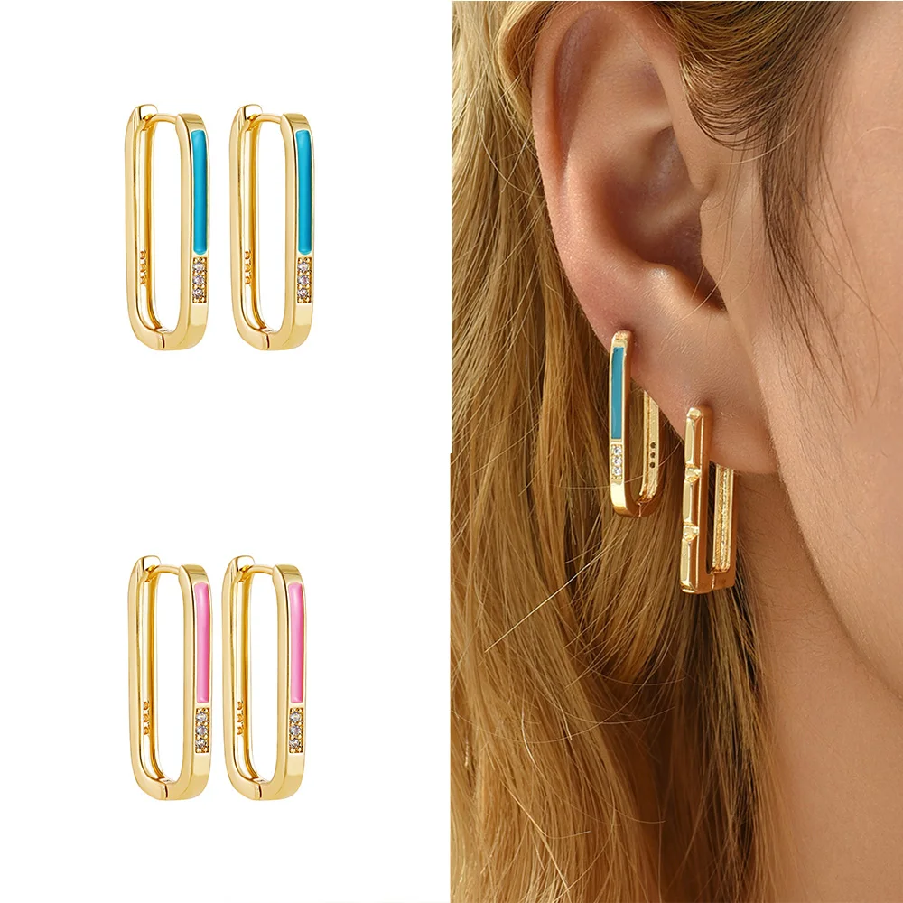 

Летние розовые милые масляные капельные серьги, женские красочные геометрические эмалированные серьги для девочек, романтичные Свадебные украшения