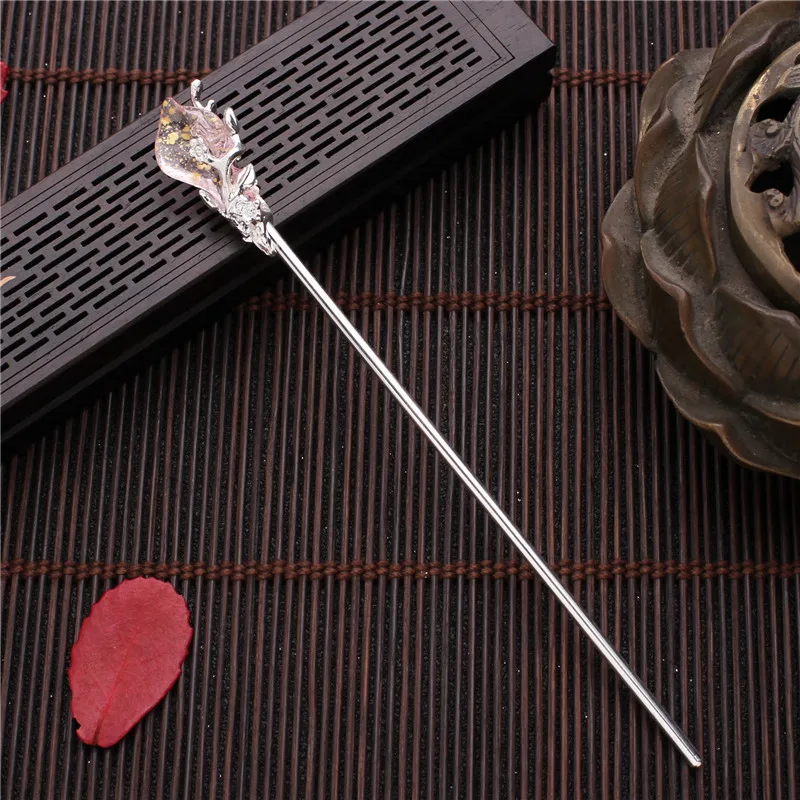 

Vintage Hair Stick Women Mulan Hairpins Ancient Chinese Costume Headdress Wedding Bride Jewelry Accessories Antique Hair Pins