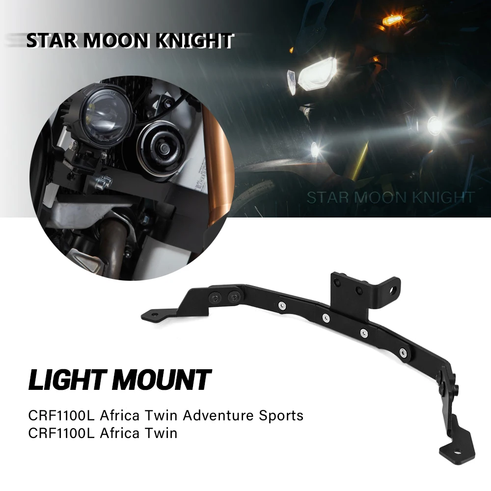 Auxiliary Light Mounting Brackets Driving Lamp Spotlight Holder For Honda CRF1100L CRF 1100 L Africa Twin Adventure Sports 2019-