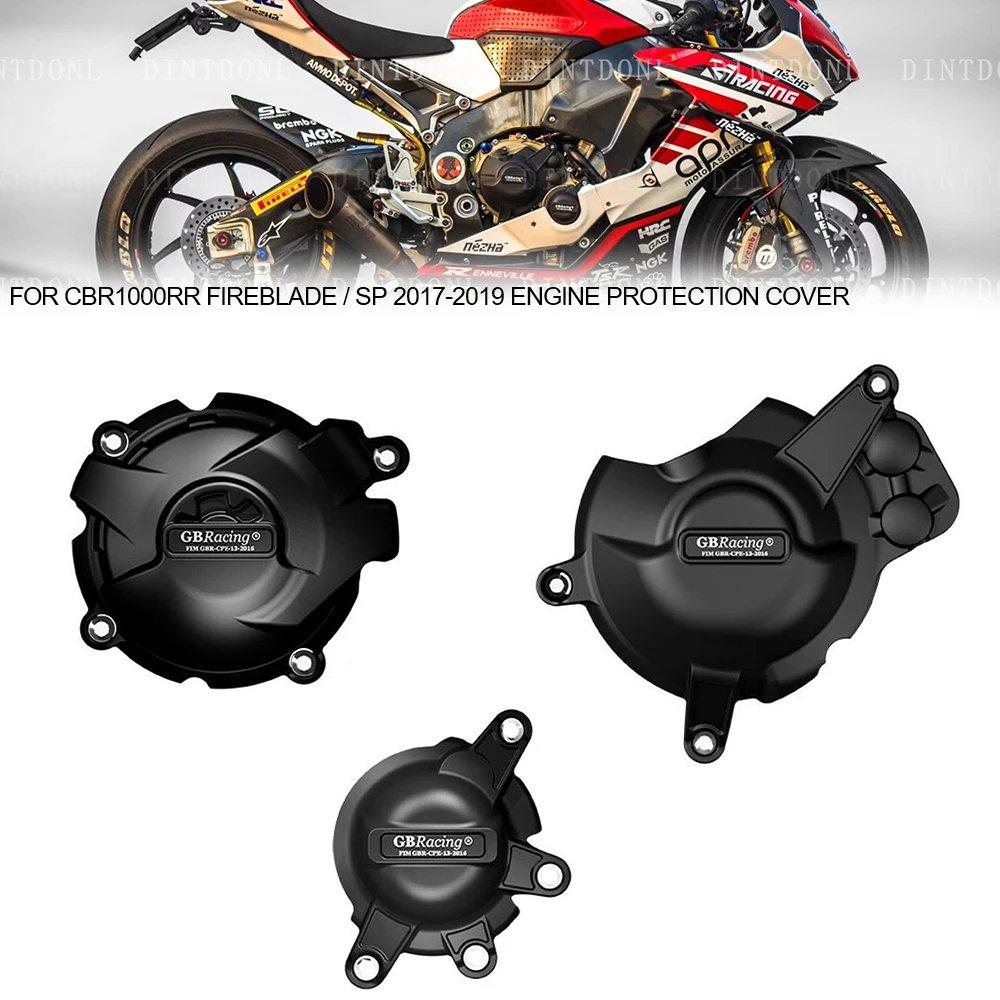 Motorcycle Protection Kit Engine Clutch Side Motor Cover For HONDA CBR1000RR FIREBLADE SP CBR HRC 2017 2018 2019 CBR1000 1000 RR