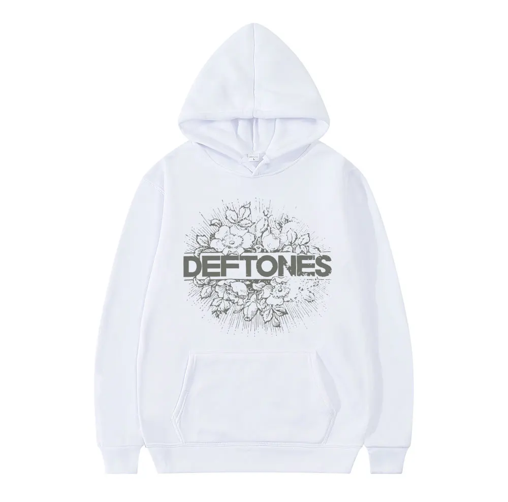 

Модная Толстовка в стиле панк с металлической рок-группой Deftones, свитшот с цветочным принтом, винтажный Повседневный пуловер для мужчин и женщин, уличная одежда для пар