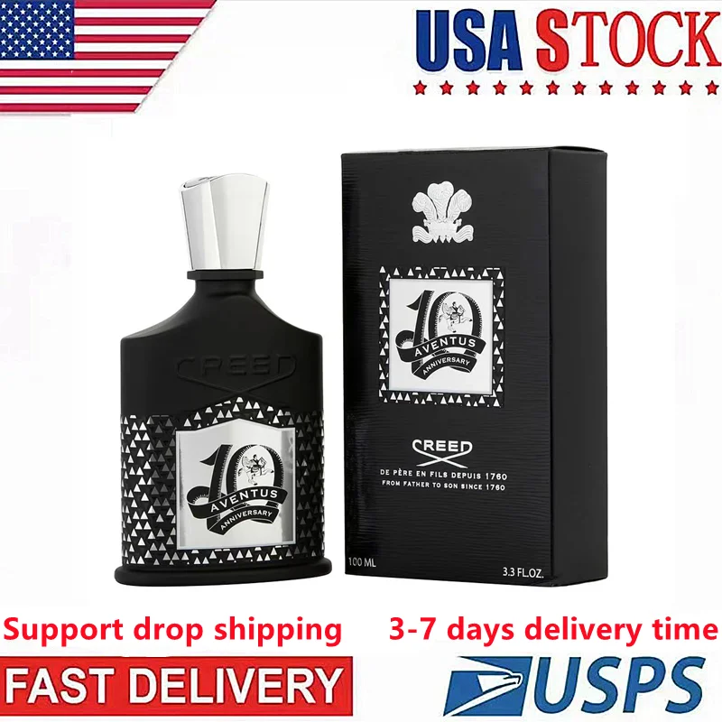 

Top Quality Men's Perfum Creed Aventus 10th Long Lasting Fragrance Cologne for Men Original In Stock In US Overseas Warehouse