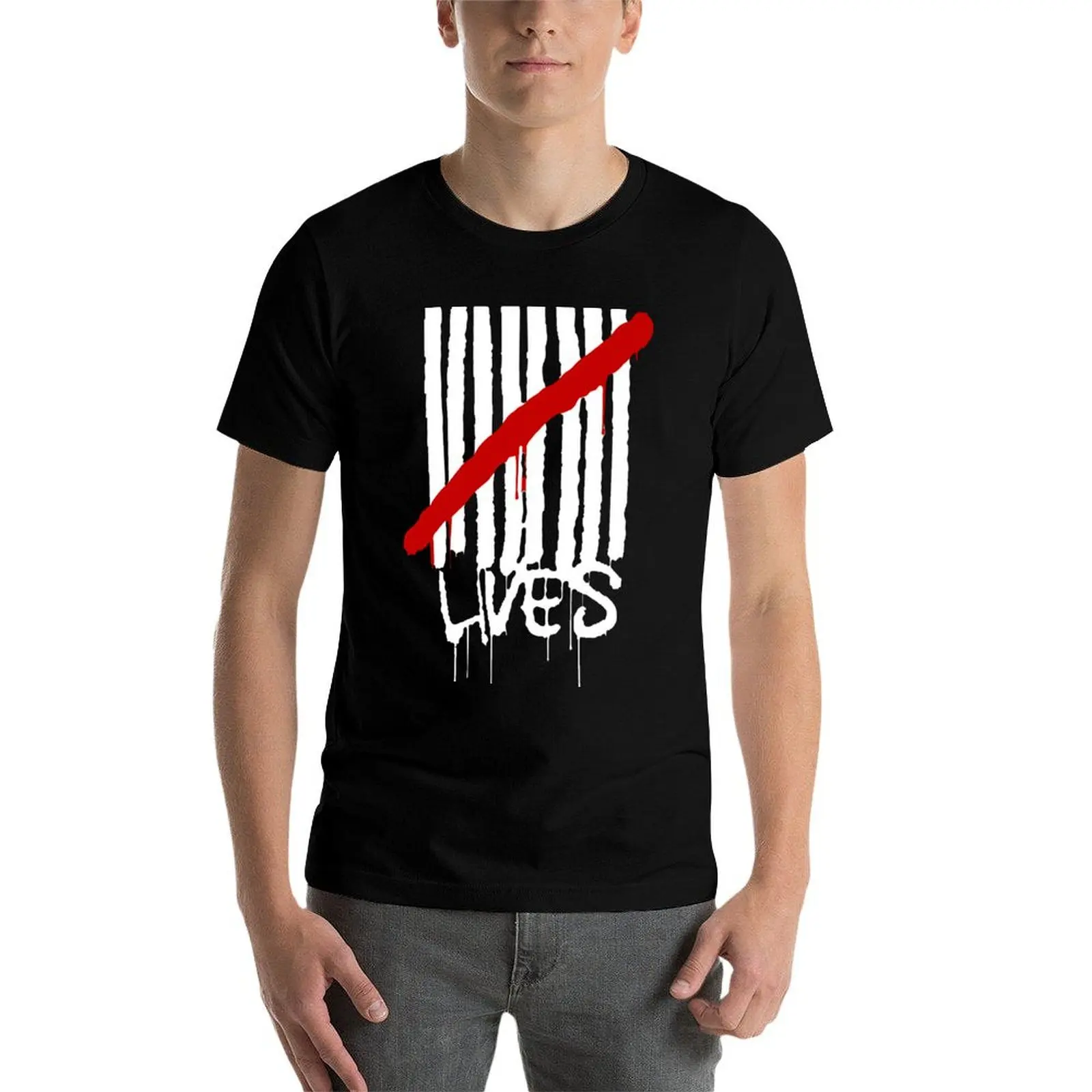 Футболка DEUCE 9LIVES черная хлопковая мужская |