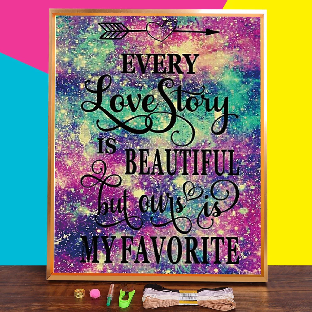 

Набор для вышивки крестиком 11CT, Набор для вышивки «сделай сам» с текстом DMC, ручная работа, хобби