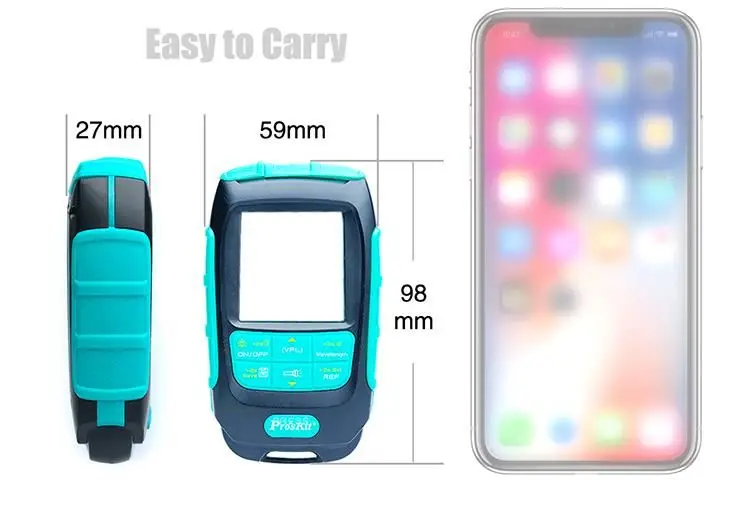 Pro'skit MT-7618-C Измеритель оптической мощности 3-в-1 Измерение светодиодной лампы