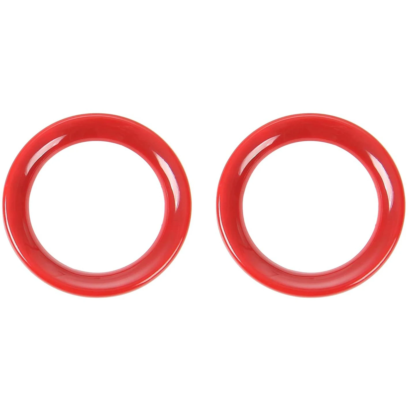 

Для Jeep Grand Cherokee 2011-2020 крышка передней двери динамика декоративная рамка кольцо стикер аксессуары, Красный 2 шт.