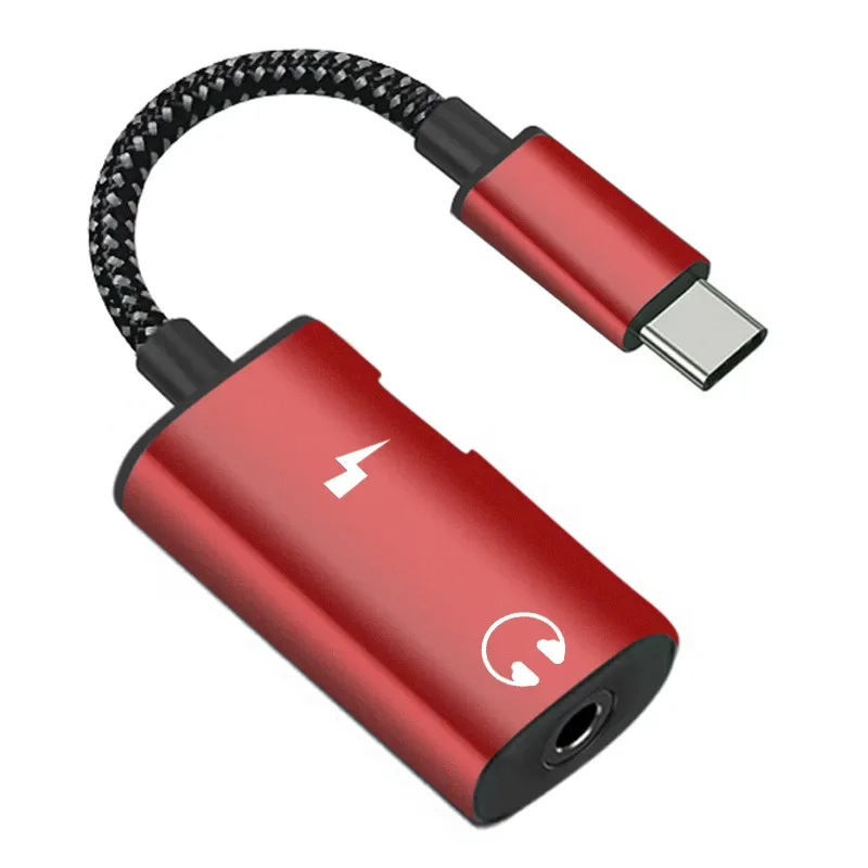 Переходник 2 в 1 с USB Type-C на 3 5 мм