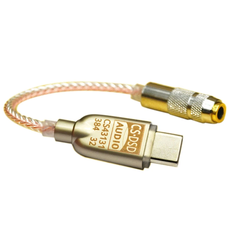 

Botique-CS43131 DAC кабель Type C медные провода профессиональная гарнитура Hifi Amp DSD256 аудио усилитель для наушников адаптер сопротивления