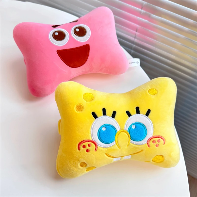 

Cartoon Newest Spongebobs Cushion Cute Anime Plush Memory Foam Head Pillow Car Pillow Patrick Stars Kawaii Girl Birthday Gift