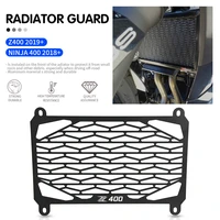 radiator guard grille water tank protector cover for kawasaki ninja 400 ninja400 z400 2018 2019 2020 2021 oil cooler guard cover