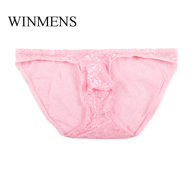 5 шт./партия мужские трусы бикини с заниженной талией