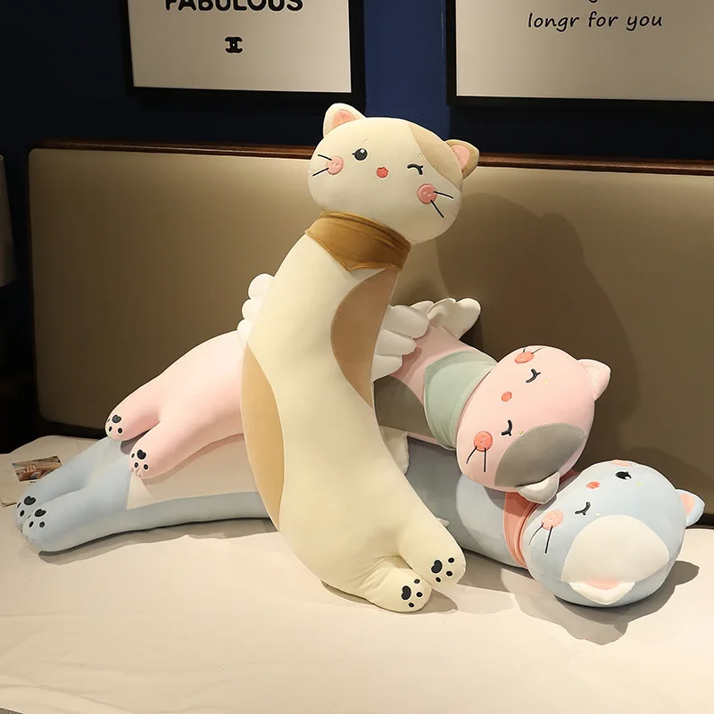 

Zqswkl 100cm cat doll pillow doll soft sleep long pillow leg big doll girls sleep plush toy kawaii animals stuffed toys