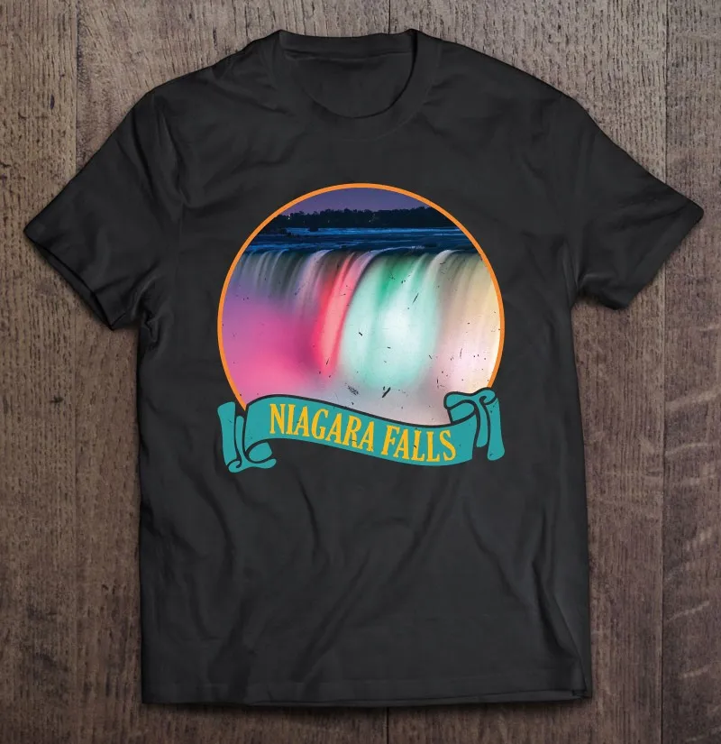 

Футболка с изображением группы влюбленных из Ниагарского водопада, Мужская футболка, Мужская одежда, футболки с короткими рукавами, Мужска...