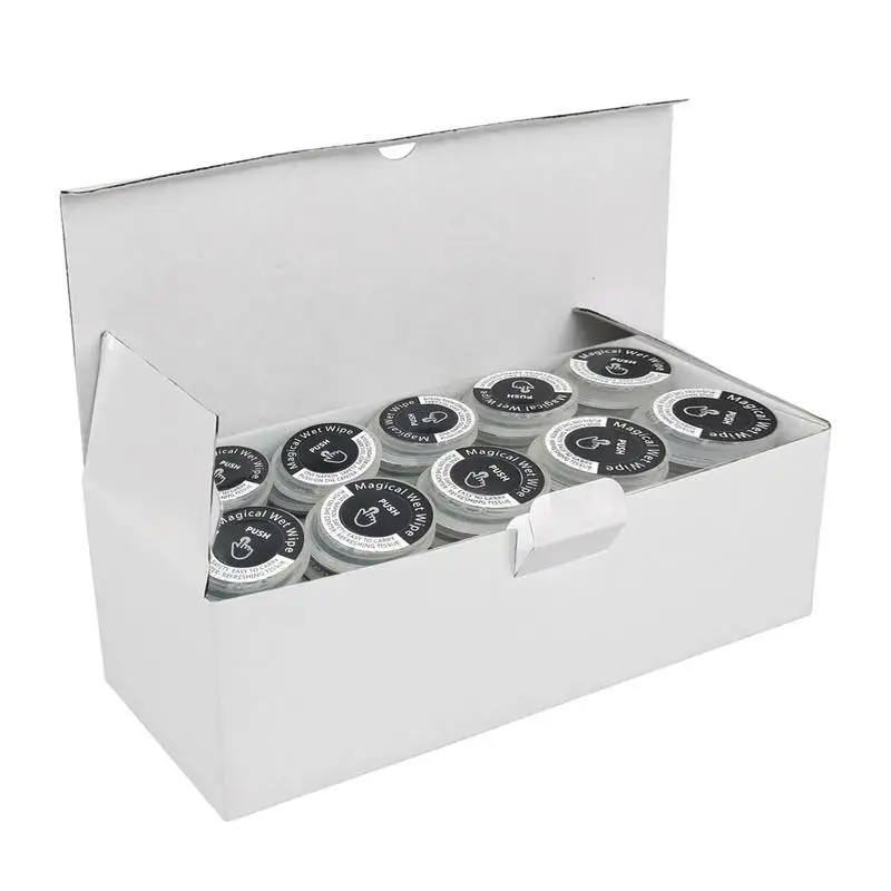 

Compressed Towel 10Pcs Push-Style Compressed Wipes Tablets Face Compressed Towel Compressed Hand Wipe Camping Towel Portable