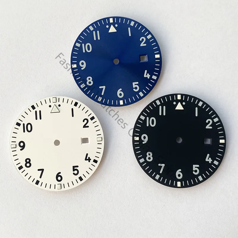 

33.5mm Watch Dial Blue/White/Black Watch Faces Watches Accessories for 8215/ 2813 Movement