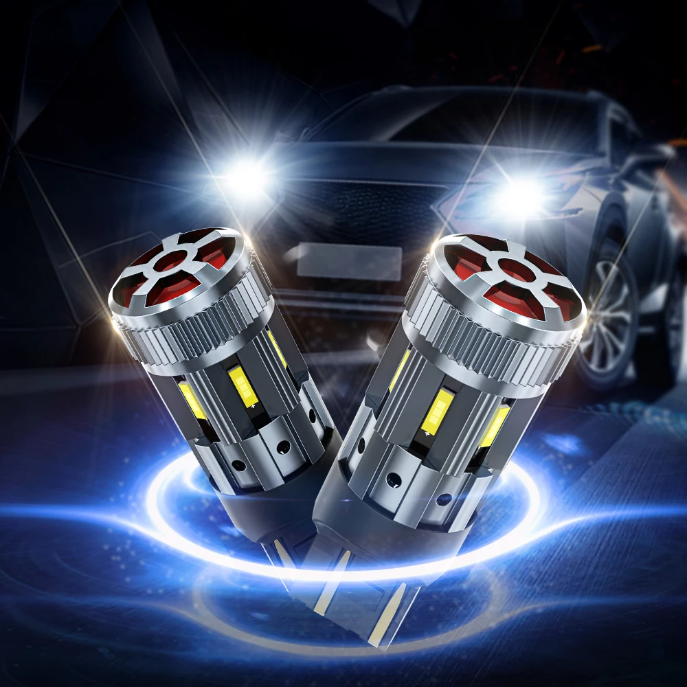 2x Canbus 1156 BA15S P21W 1157 BAY15D P21 5W 7443 W21/5W LED Bulbs No error Car Reverse Lights Turn Signal Brake With Fan |
