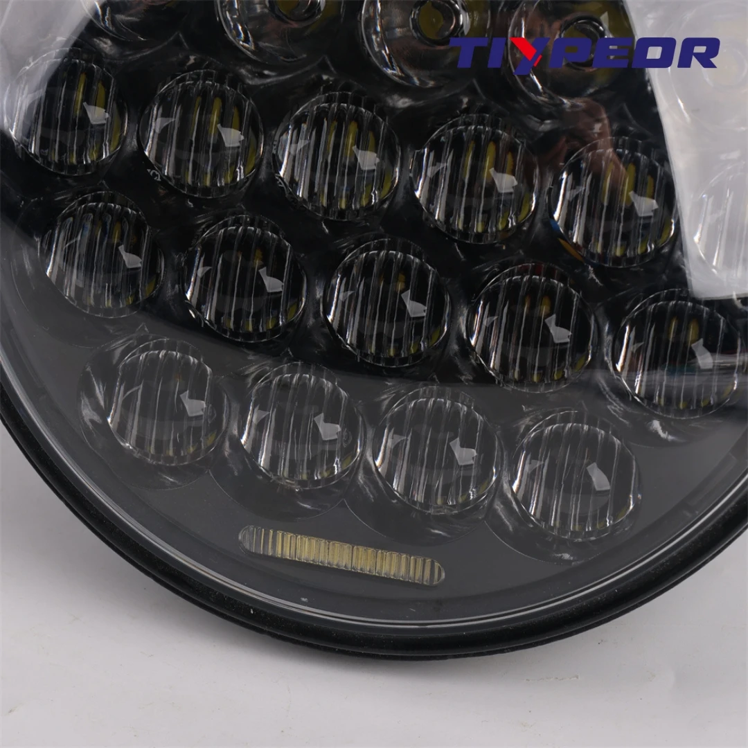 Фото Фара TIYPEOR алюминиевая 5.75'' CREE LED для Harley - 9-16V DC, ближний/дальний свет, 45W/30W, 6000K-6500K, белый свет, 3500LM/2000LM №5