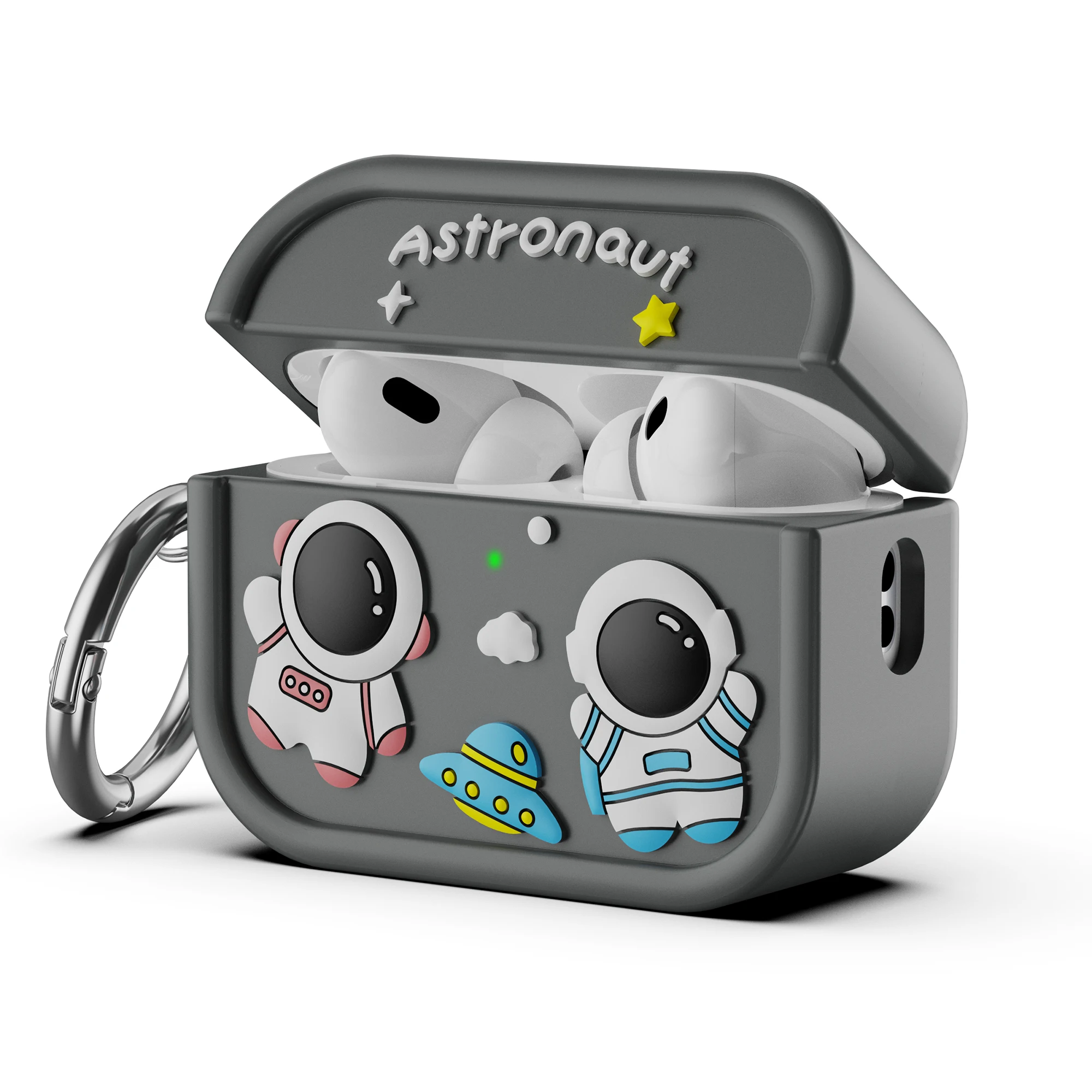 Мягкий Силиконовый Чехол Astronaut Space Moon Для Apple AirPods Pro 2 3-го Поколения