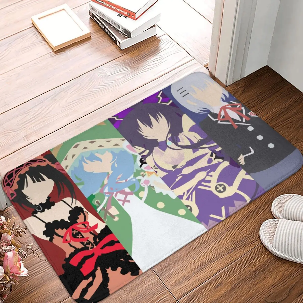 

Нескользящий напольный коврик DATE A LIVE, для гостиной, эльфов, декоративный ковер для входной двери, спальни