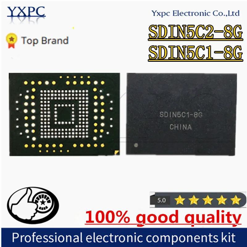 

SDIN5C2-8G SDIN5C1-8G SDIN5C2 SDIN5C1 8G BGA169 EMMC 8GB Memory IC Chipset with balls