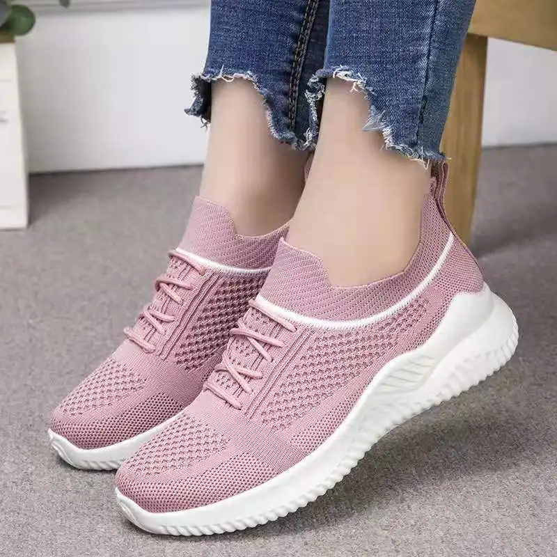 

Women Sneakers Jogging Shoes Female Vulcanized Shoes 2022 Spring Autumn Casual Flats Mesh Walking Sports Shoes Running Shoes