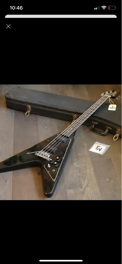 

Изготовленная на заказ электрическая гитара flying V, черный корпус гитары на картинке, четырехструнная бас-гитара