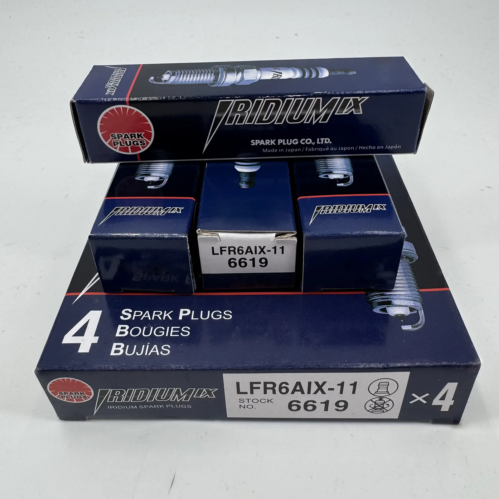 4 шт. 90919-01233 LFR6AIX-11 иридиевая свеча зажигания для Toyota FJ CRUISER HIACE RUNNER Lexus IS LS RX GX GS Land Rover