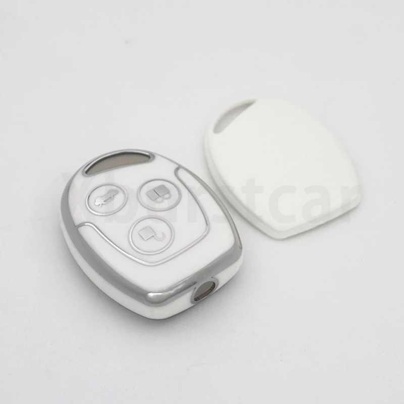 3-кнопочный чехол из ТПУ для дистанционного ключа, защитный чехол для Ford Mondeo Fusion Focus 2 Fiesta Galaxy C-Max S-Max
