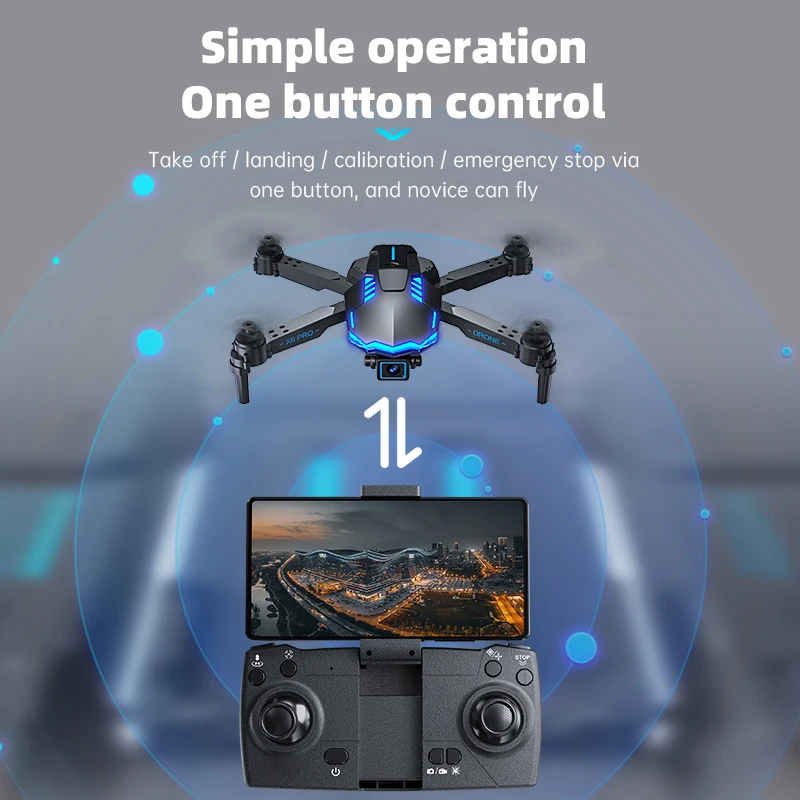 

X6 Pro Drones HD Aerial Photography Optical Flow GPS Obstacle Avoidance Remote Controlled Aircraft Quadcopter Helicopter