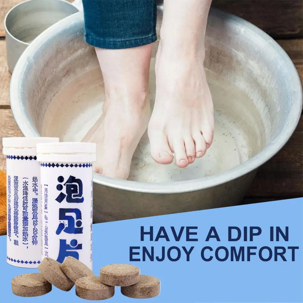 

Foot Soaking Tablets Foot Bath Tablets Fungal Nail Peeling Relieves Beriberi Foot Treatment Skin Psoriasis Cracks Detoxific P0i6