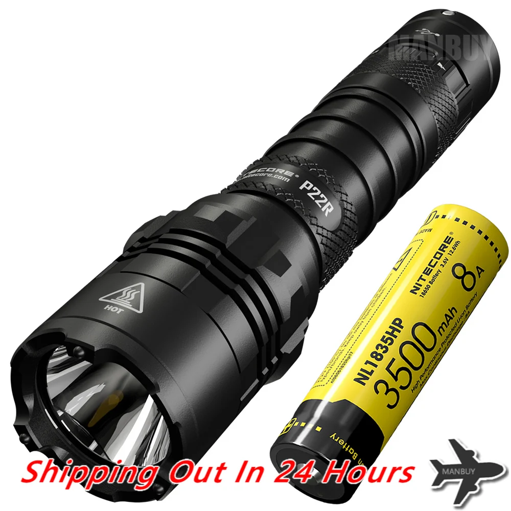 

Free shipping NITECORE P22R with Battery Ultimate Performance Rechargeable Tactical Flashlight 1800 Lumens Outdoor Hunting Torch