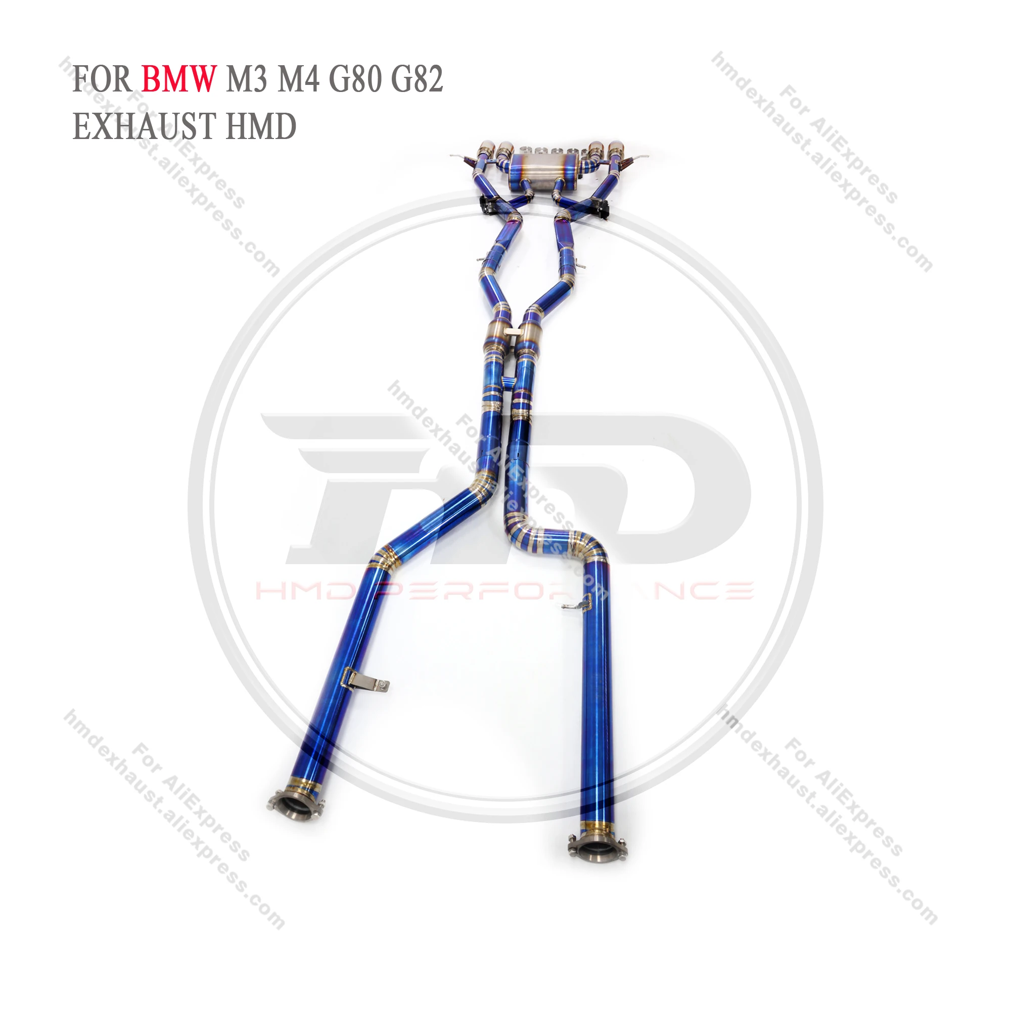 HMD для BMW M3 M4 титановый сплав 2021 + G80 G82 3 0 T S58 Выхлопной Клапан Catback беспроводной