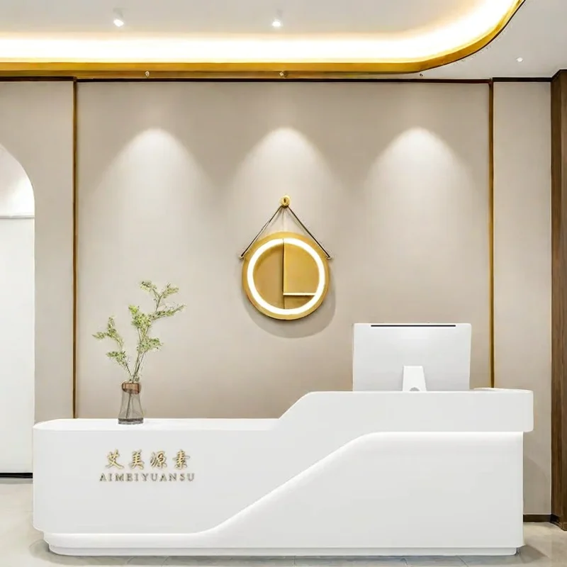 Минималистичный мебельный магазин стойка парикмахерская красоты продуктовый