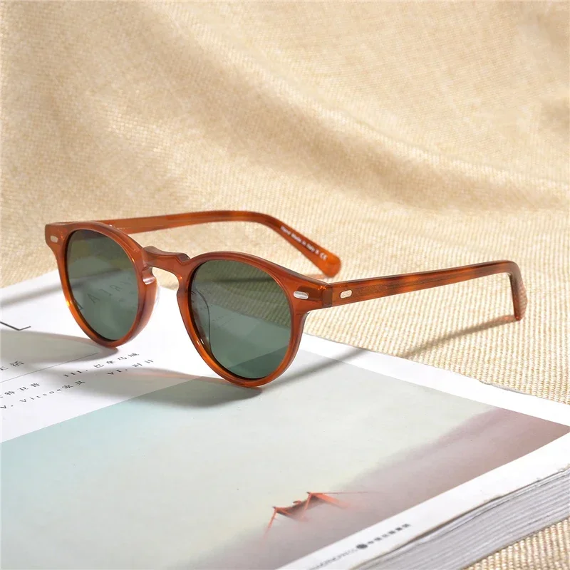 Очки солнцезащитные поляризационные в прозрачной оправе для мужчин и женщин