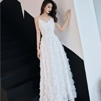 sexy spaghetti strap white lace long dress women casual boho evening dresses 2022 summer elegant v nec party vestidos robe femme