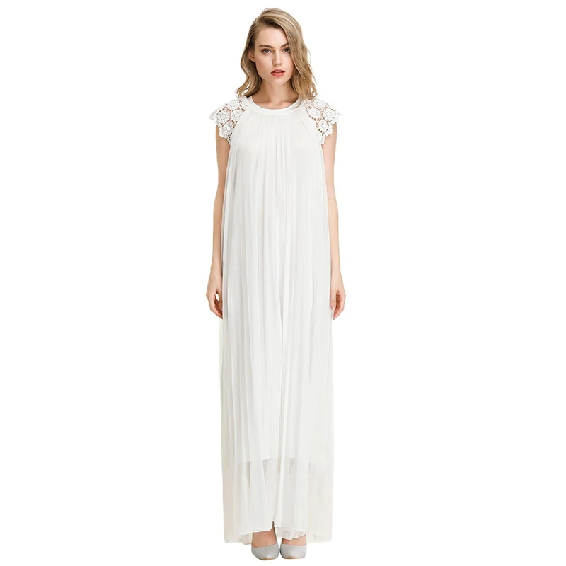 

New Summer Women's Dress Round Neck Short Sleeve Dress Pregnant Women's Loose Long Dress
