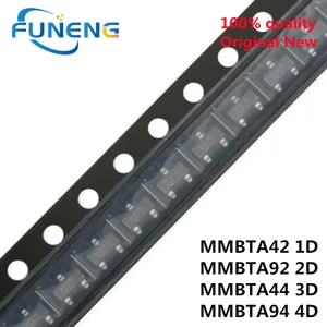 100PCS MMBTA42 1D MMBTA92 2D MMBTA44 MMBTA44LT1G 3D SOT-23 MMBTA94 4D MMBTA94LT1G SOT23 NEW Transistor