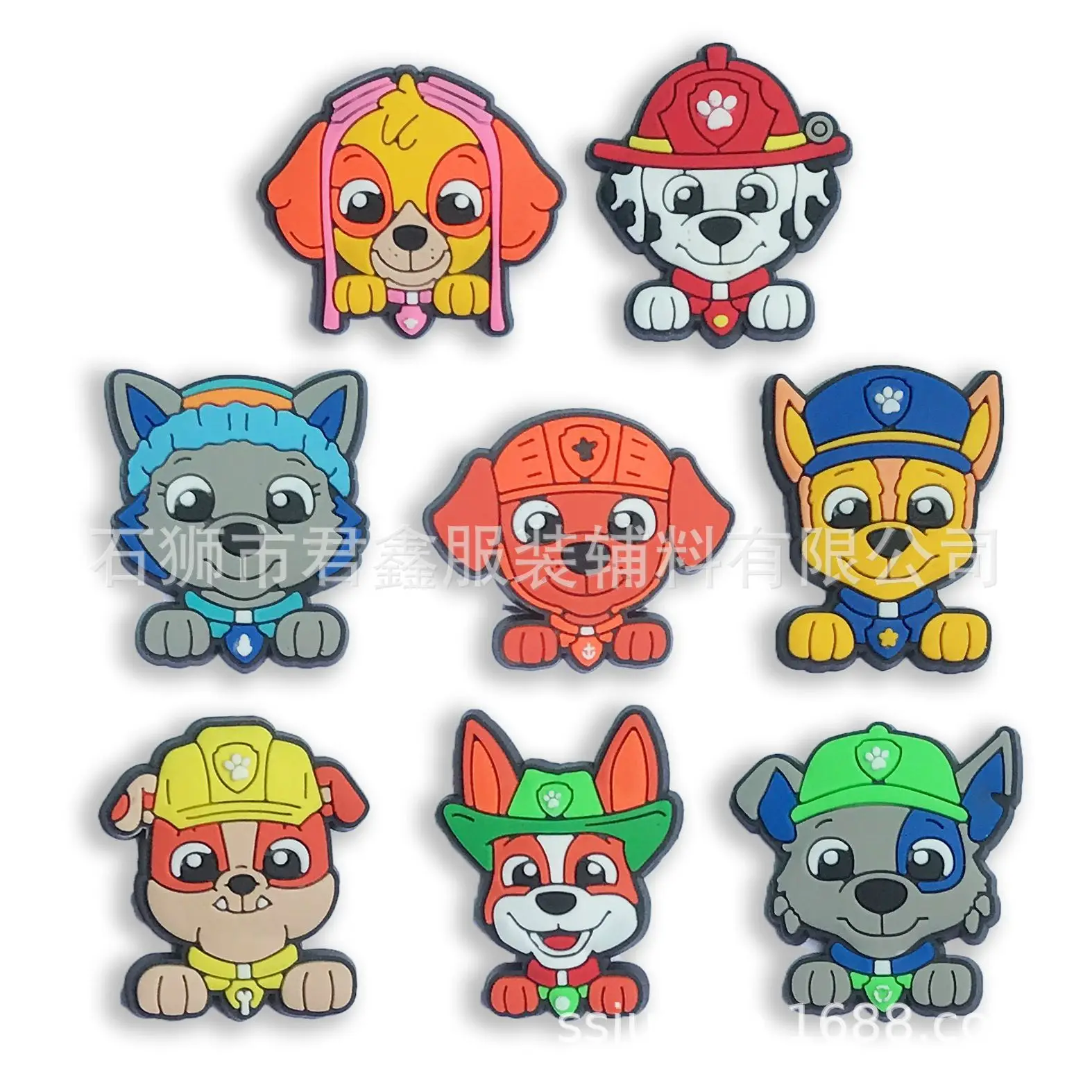 Single Sale 1pcs PAW Patrol PVC Shoe Buckle Wholesale Available Cartoons Croc Accessories Decoration Charms for Boys Women Gifts