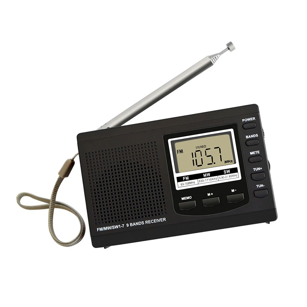 Radio Receiver Battery Powered Listening Exam Recorder Readi