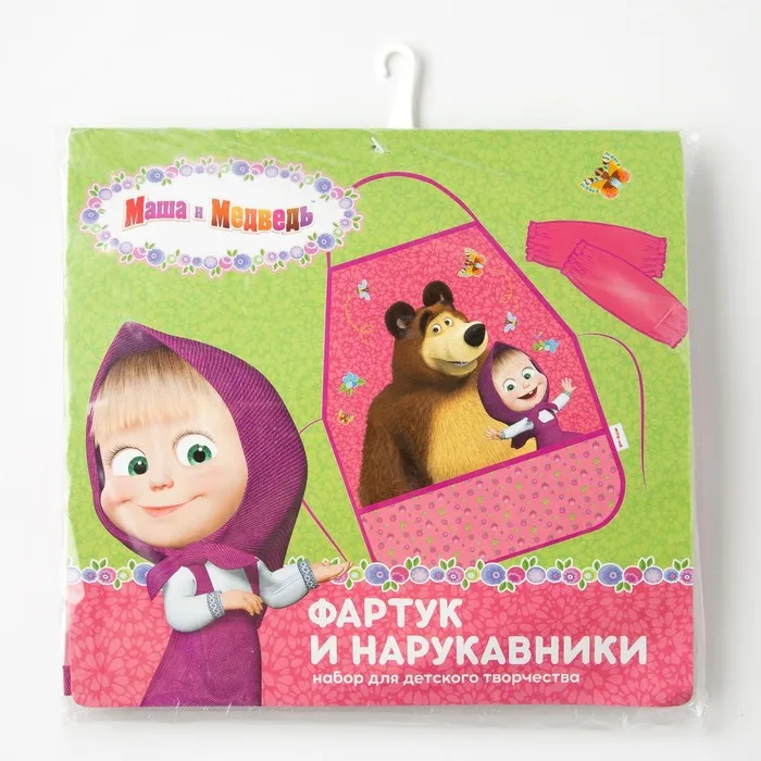Набор детский для творчества &quotCollorista&quot Маша и Медведь &quotЯгодный&quot фартук 49 х 39