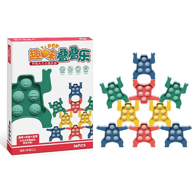 

Игрушки для укладки, блоки Монтессори для балансировки, строительные игрушки для мальчиков и девочек для улучшения мелкой моторики