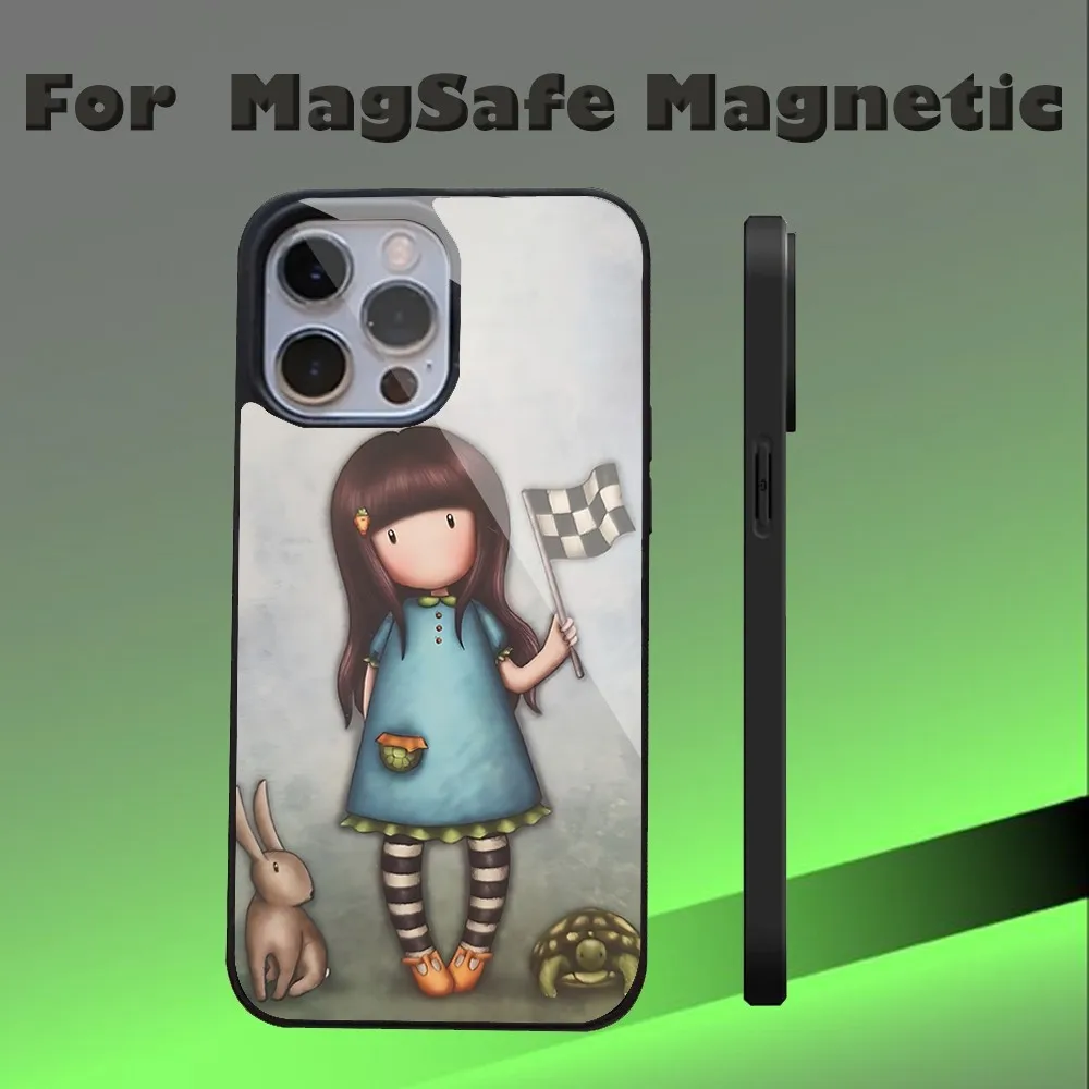 Прекрасный чехол для телефона Santoro Gorjuss IPhone 16 15 14 13 Pro Max 11 12 Mini Alex Mirror Magsafe