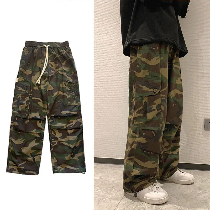 

Camouflage Pant 2022 New Fashion Men Cargo Pant Casual Vintage Style Jogging Men's Trendy Oversize Loose Trousers